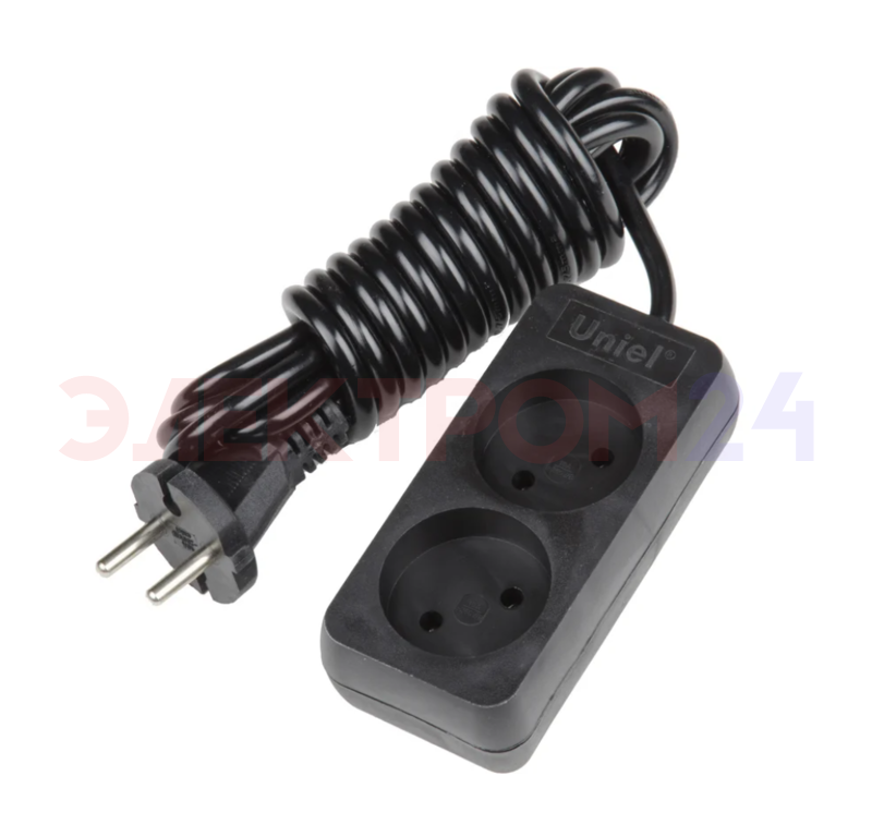 S-CU2-3 BLACK Удлинитель серии Ultra, шнур 3м., 2 гнезда, 10A, б/з. Черный S-CU2-3 BLACK Удлинитель серии Ultra, шнур 3м., 2 гнезда, 10A, б/з. Черный