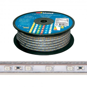 ULS-2835-120LED/m-10mm-IP67-220V-10W/m-50M-3000K Светодиодная гибкая герметичная лента.