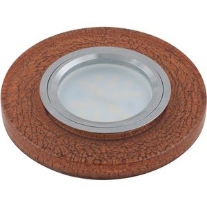 DLS-L104 GU5.3 CHROME/BROWN Светильник декоративный встраиваемый, серия Luciole.  Без лампы, GU5.3. 