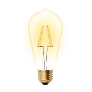 LED-ST64-5W/GOLDEN/E27 GLV22GO Лампа светодиодная Vintage. Форма «конус», золотистая колба ТМ Uniel