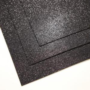 VR-FE4 40T13/S60X70/HPL41EG015 Glitter Nero/Черный Фоамиран глиттерный, 1.5мм, лист 60x70см,