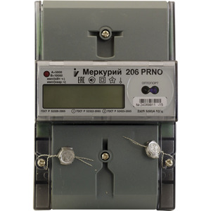 Счетчик эл.энергии Меркурий 206 PRNO однофазный многотарифный 5(60)