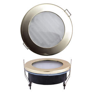 GX53-9/2700/Н5 Золото. Светильник встраиваемый с лампой. IP54,