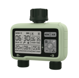 UST-W42 IP65 OLIVE Таймер для автоматического полива. 2 канала. Корпус оливковый. ТМ Uniel