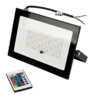 ULF-F60-50W-RGB IP65 200-240В BLACK N1 Прожектор светодиодный. Мультиколор. Пульт ДУ в-к. Корпус чер