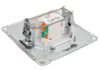 Механизм розетки компьютер RJ45, кат.5е СП, Glossa, алюминий