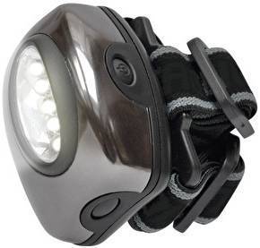 S-HL010-C Gun Metal Фонарь Uniel  «Bright eyes — comfort max» (налобный фонарь), алюми 3хААА н/к
