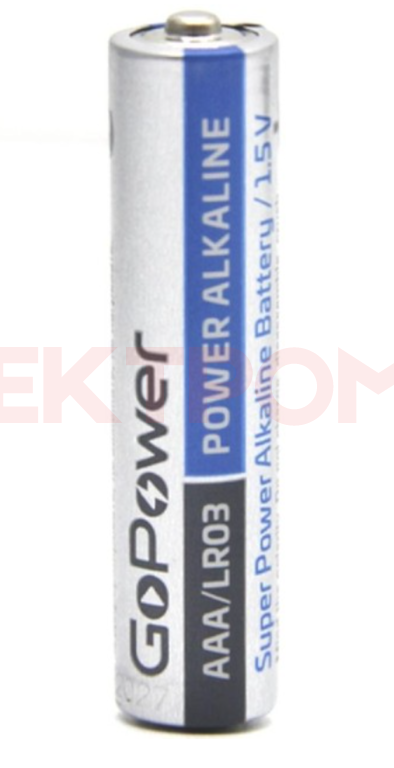 Батарейка GoPower LR3 AAA BOX20 Shrink 4 Alkaline 1.5 V Батарейка GoPower LR3 AAA BOX20 Shrink 4 Alkaline 1.5 V