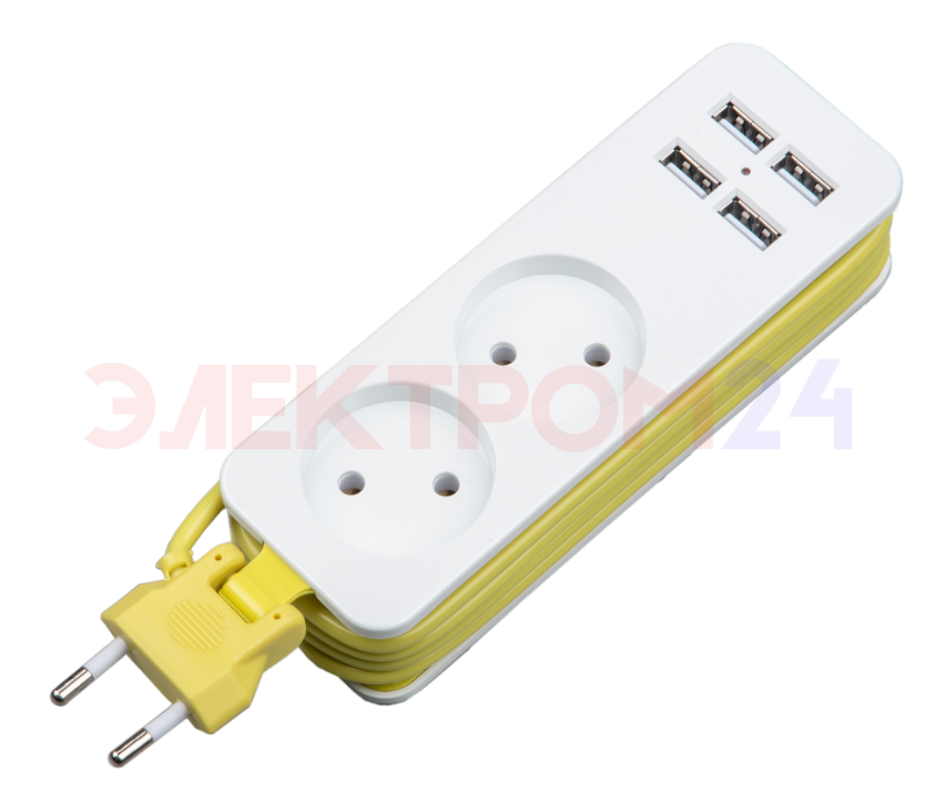 S-CT2-1.5U WHITE-GREEN Удлинитель серии Travel. шнур 1.5м.. 2 гнездa. 10A. б-з. 4USB2.1A. S-CT2-1.5U WHITE-GREEN Удлинитель серии Travel. шнур 1.5м.. 2 гнездa. 10A. б-з. 4USB2.1A.