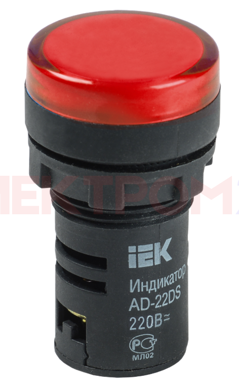 Лампа AD22DS(LED)матрица d22мм красный 230В IEK Лампа AD22DS(LED)матрица d22мм красный 230В IEK