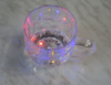 Светильник светодиодный "Пивная кружка" (прозрачный пластик), 5LED разноцветные, IP65, батареи 2*CR2