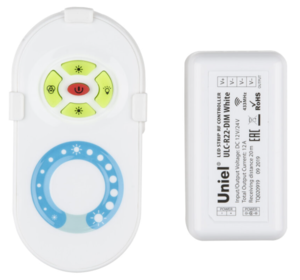 ULC-R22-DIM White Контроллер для управления одноцветных св-х источников света с пультом ДУ. Белый