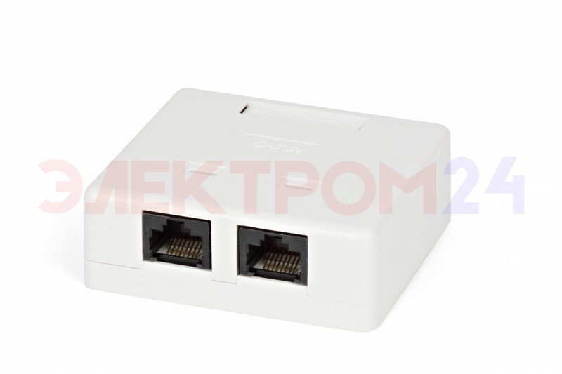 Компьютерная розетка -2*RJ-45 CAT5e REXANT Компьютерная розетка -2*RJ-45 CAT5e REXANT