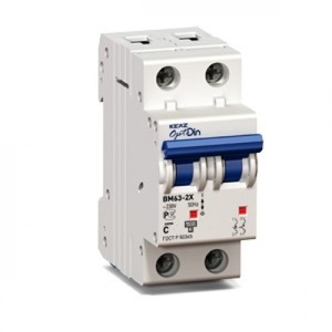  Выключатель автоматический 2P 16A (C) 6kA OptiDin BM63-2C16-УХЛ3 КЭАЗ (снят с производства)