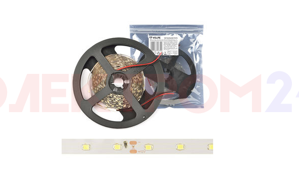 ULS-Q921 2835-60LED/m-8mm-IP20-DC12V-4,8W/m-5M-WW Лента светодиодная катушка в герм упак 3000K ULS-Q921 2835-60LED/m-8mm-IP20-DC12V-4,8W/m-5M-WW Лента светодиодная катушка в герм упак 3000K