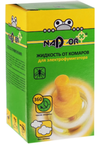 Жидкость от комаров NADZOR для электрофумигатора 30мл .без запаха