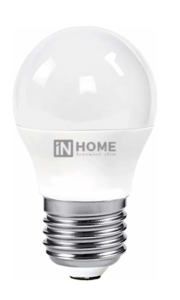 Лампа светодиодная LED-ШАР-VC 6Вт 230В Е27 3000К 570Лм IN HOME