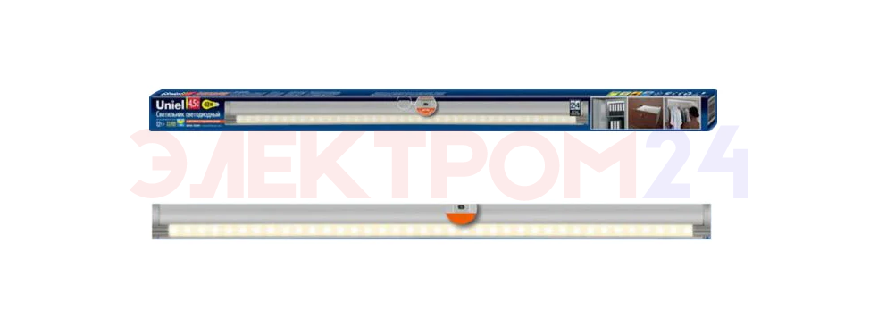 ULE-F02-4,5W/NW/OS IP20 SILVER картон Светодиодный светильник с датчиком открывания двери. Длина 59 ULE-F02-4,5W/NW/OS IP20 SILVER картон Светодиодный светильник с датчиком открывания двери. Длина 59