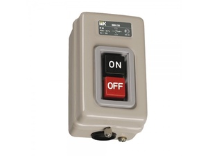 Выключатель кнопочный ВКИ-230  16А IP40 230/400В IEK