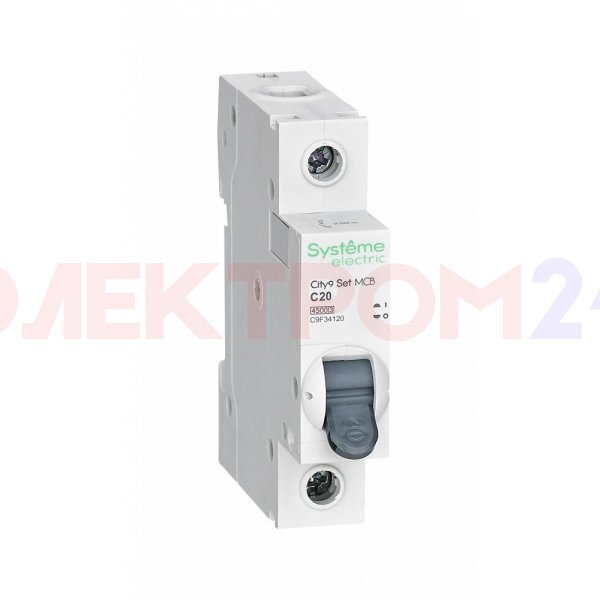 City9 Set Автоматический выключатель (АВ) С 20А 1P 4.5kA 230В City9 Set Автоматический выключатель (АВ) С 20А 1P 4.5kA 230В