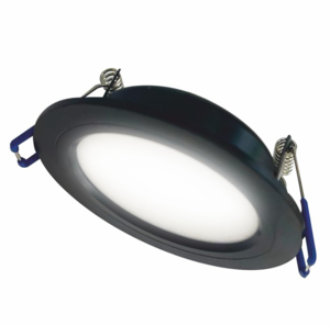 Свет-к с/д встраиваемый LE LED DLRL 15W 6500K, D144х40мм  d125мм  черный