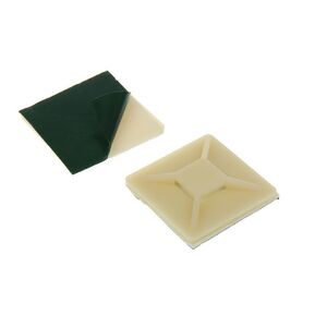 UCM-S25 White 100 POLYBAG Самоклеящаяся площадка для крепления хомутов Uniel, размер 25 мм, цвет бел