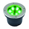 ULU-B11A-6W/GREEN IP67 GREY Светильник св-ый уличный. встраиваемый. Зеленый. Корпус silver TM Uniel.