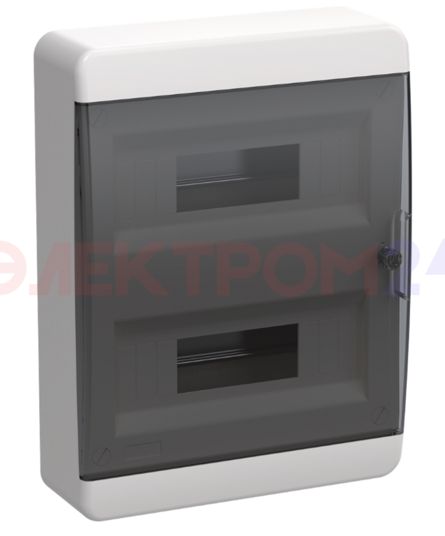 TEKFOR Корпус пластиковый ЩРН-П-24 IP41 черная прозрачная дверь IEK TEKFOR Корпус пластиковый ЩРН-П-24 IP41 черная прозрачная дверь IEK