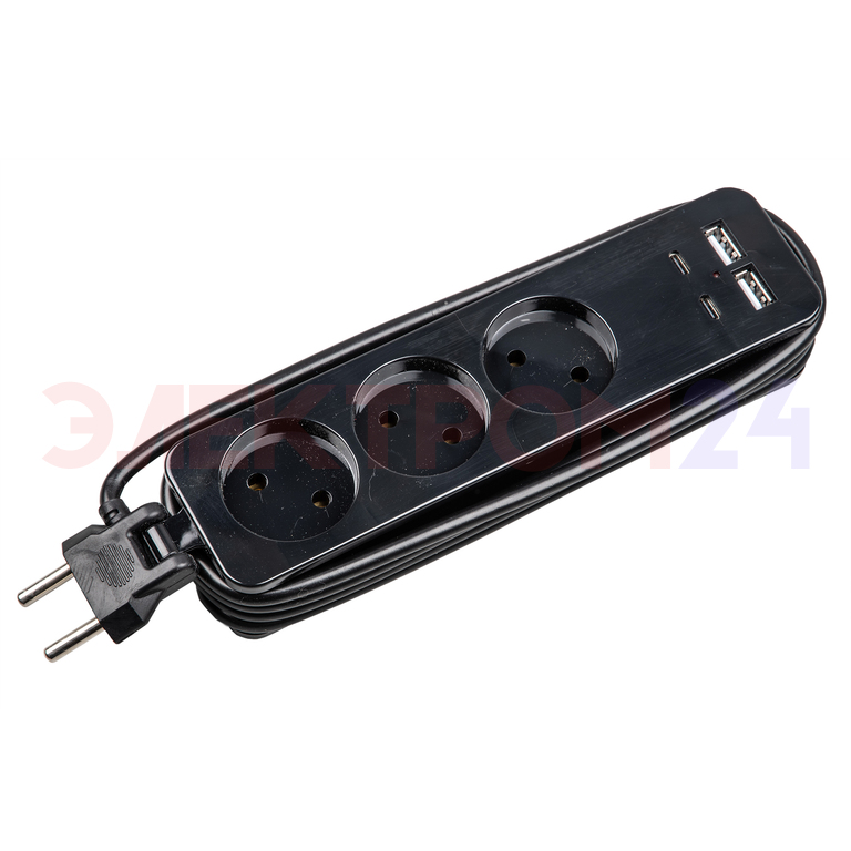 S-CT3-1,8UC BLACK Удлинитель серии Travel, шнур 1,8м., 3 гнездa, 10A, б/з, 2USB+2TYPE C(3,1A).Uniel S-CT3-1,8UC BLACK Удлинитель серии Travel, шнур 1,8м., 3 гнездa, 10A, б/з, 2USB+2TYPE C(3,1A).Uniel