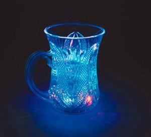 Светильник светодиодный "стакан с ручкой" 5LED; цвет свечения: RGB, батарейки CR2025*2,  7,1*9,5*6,3