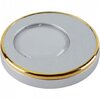 DLS-V104 GU5.3 SAND SILVER+GOLD Светильник Металл, матовое серебро. Отделка кольцо, золото