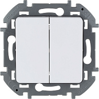 Переключатель 2кл с/у белый Legrand INSPIRIA