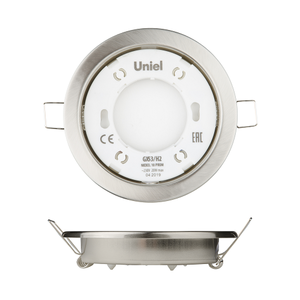 GX53/H2 NICKEL 10 PROM Светильник ультратонкий встраиваемый. Корпус никель