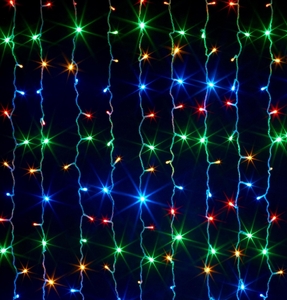 Гирлянда 200LED RGB 2.5*1.1м 8 реж.