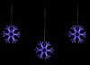 ULD-E1503-072/DTA BLUE IP20 SNOWFLAKES-3 Занавес фигурный, 1,5х0,3м.. Синий свет. Провод прозрачный.