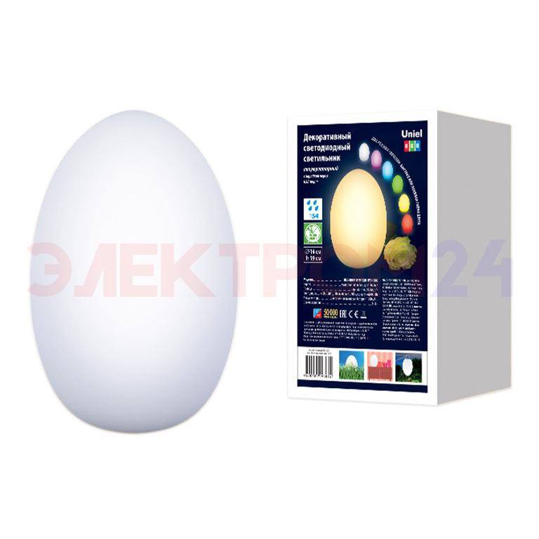 ULG-R003 019/RGB IP54 EGG Свет. декор. с/д «Яйцо». Акк. (в/к). 14*19см ULG-R003 019/RGB IP54 EGG Свет. декор. с/д «Яйцо». Акк. (в/к). 14*19см