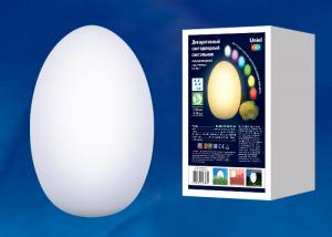 ULG-R003 019/RGB IP54 EGG Свет. декор. с/д «Яйцо». Акк. (в/к). 14*19см