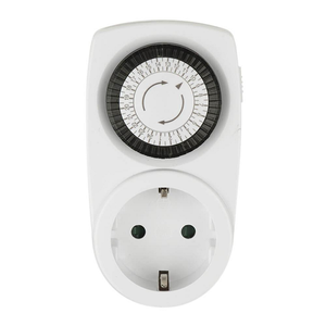UST-M10 WHITE Таймер механический с розеткой, 220В. 12/24ч. 3500Вт. ТМ Uniel
