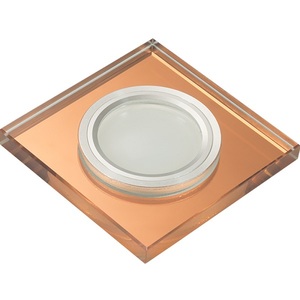 DLS-L107 GU5.3 CHROME/BRONZE Светильник декоративный встраиваемый, серия Luciole. Квадратный. Без ла