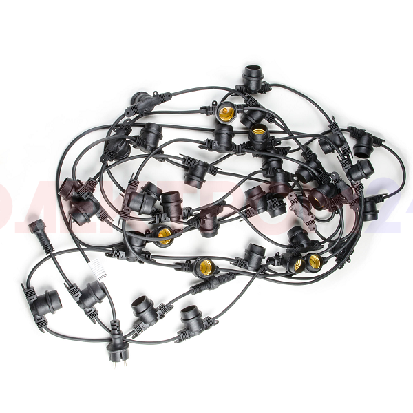 UDL-K120 200-E27-100M IP65 BLACK BELT-LIGHT Гирлянда Белт-лайт.100 м+1.5м шнур.200 патронов шаг 50см UDL-K120 200-E27-100M IP65 BLACK BELT-LIGHT Гирлянда Белт-лайт.100 м+1.5м шнур.200 патронов шаг 50см