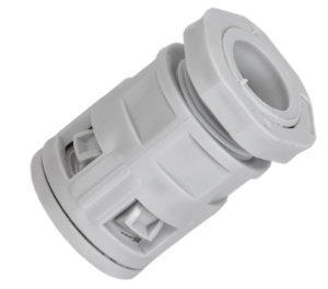 ELASTA Муфта вводная для гофрированных труб MVN20 IP40 серая IEK