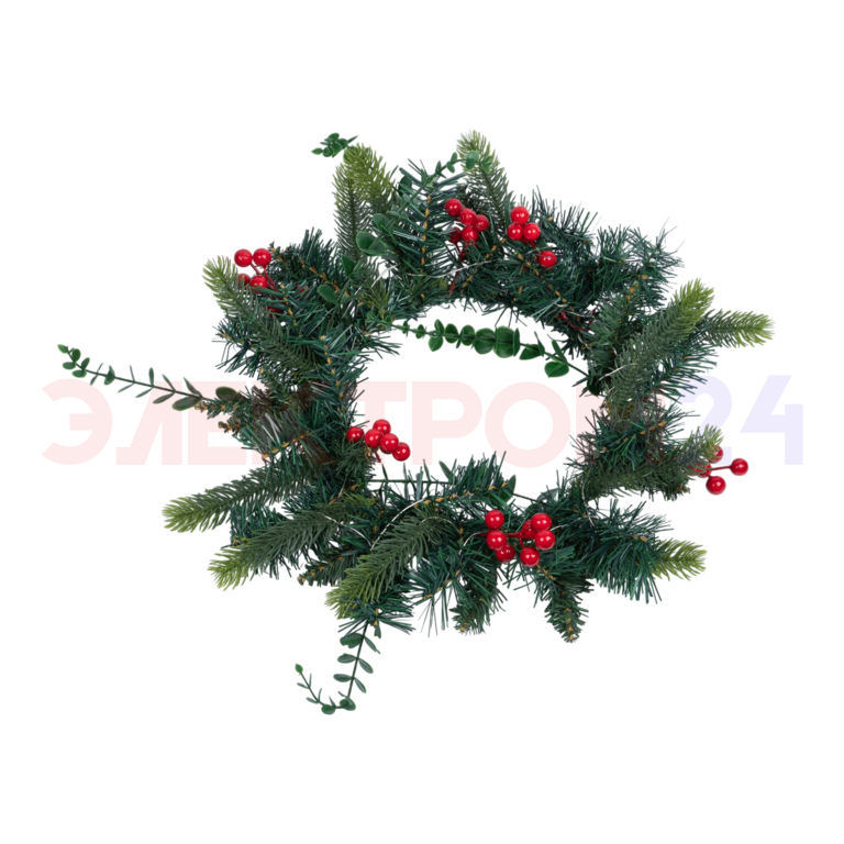 ULD-T4040-020/SNA/3AA WARM WHITE IP20 WREATH Украшение светодиодное «Венок», на батарейках 3АА (не в ULD-T4040-020/SNA/3AA WARM WHITE IP20 WREATH Украшение светодиодное «Венок», на батарейках 3АА (не в