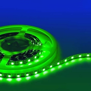 ULS-5050-60LED/m-10mm-IP20-DC24V-14,4W/m-5M-GREEN Гибкая светодиодная лента UNIEL на самоклеящейся о