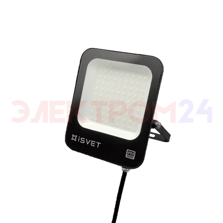 Прожектор USL-106 50W 6500K тм "iSvet" импульс драйвер, черн Прожектор USL-106 50W 6500K тм "iSvet" импульс драйвер, черн